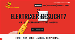 Desktop Screenshot of elektro-hunziker.ch