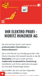 Mobile Screenshot of elektro-hunziker.ch
